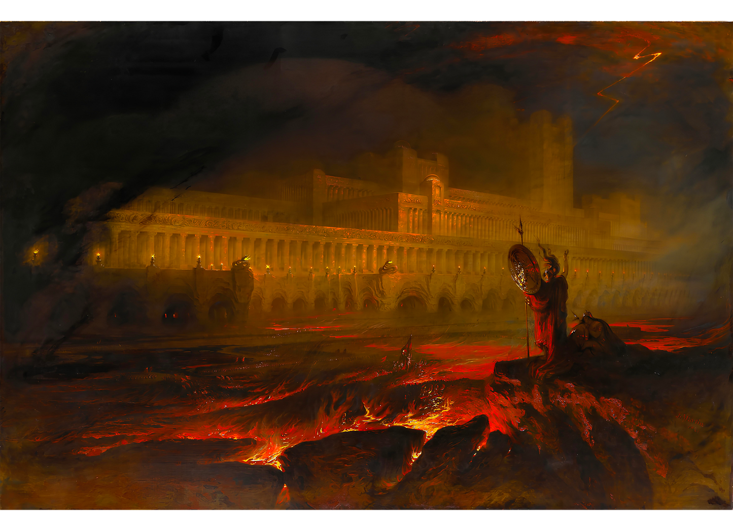 Reproduction du tableau "Le Pandemonium" de John Martin — impression d'art Melanchromia
