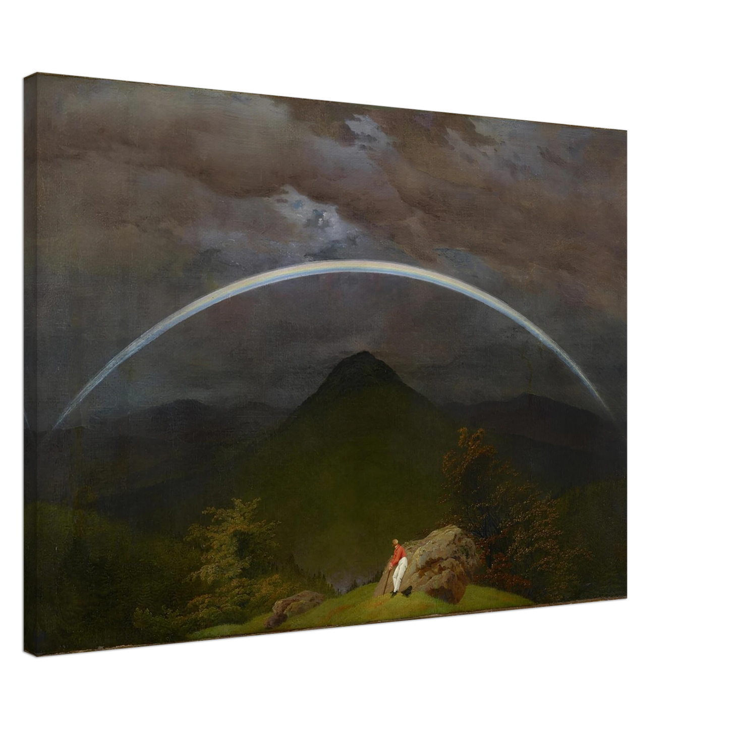 Paysage de montagne avec arc-en-ciel — Caspar David Friedrich — Reproduction art classique — Melanchromia