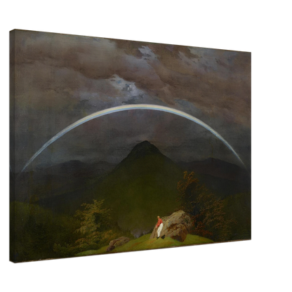 Paysage de montagne avec arc-en-ciel — Caspar David Friedrich — Reproduction art classique — Melanchromia
