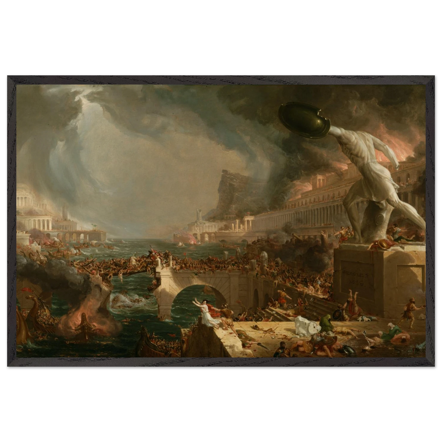 La Destruction — Thomas Cole — Reproduction art classique — Melanchromia