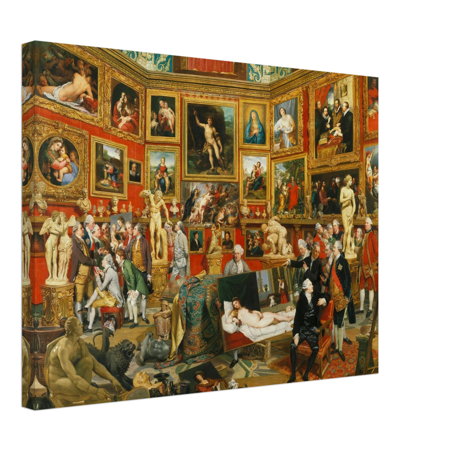 Reproduction du tableau "La Tribune des Offices" de Johann Zoffany — impression d'art Melanchromia
