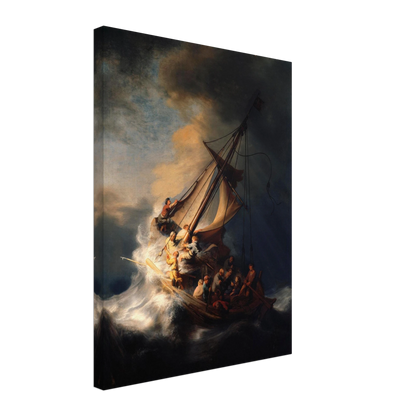 Le Christ dans la tempête sur la mer de Galilée — Rembrandt — Reproduction art classique — Melanchromia