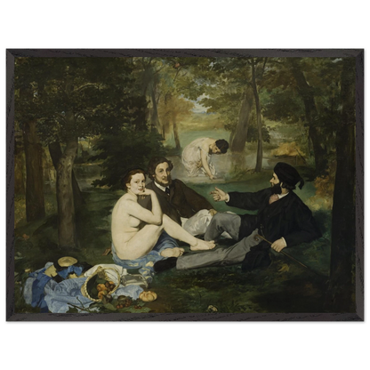 Reproduction du tableau "Le Déjeuner sur l'herbe (titre original : Le Bain)" de Édouard Manet — impression d'art Melanchromia