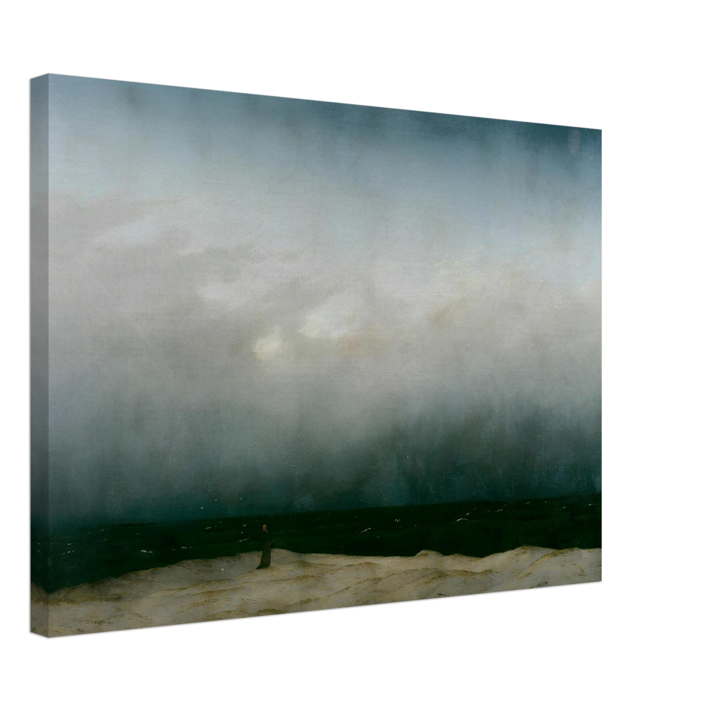 Le Moine au bord de la mer — Caspar David Friedrich — Reproduction art classique — Melanchromia