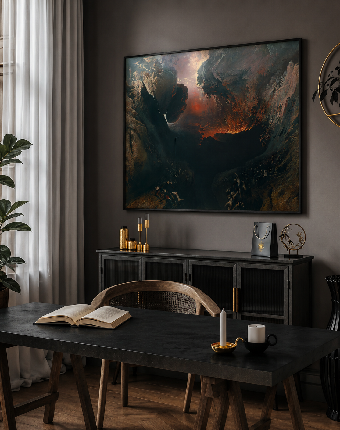 Reproduction du tableau "Le Grand Jour de sa Colère" de John Martin — impression d'art Melanchromia
