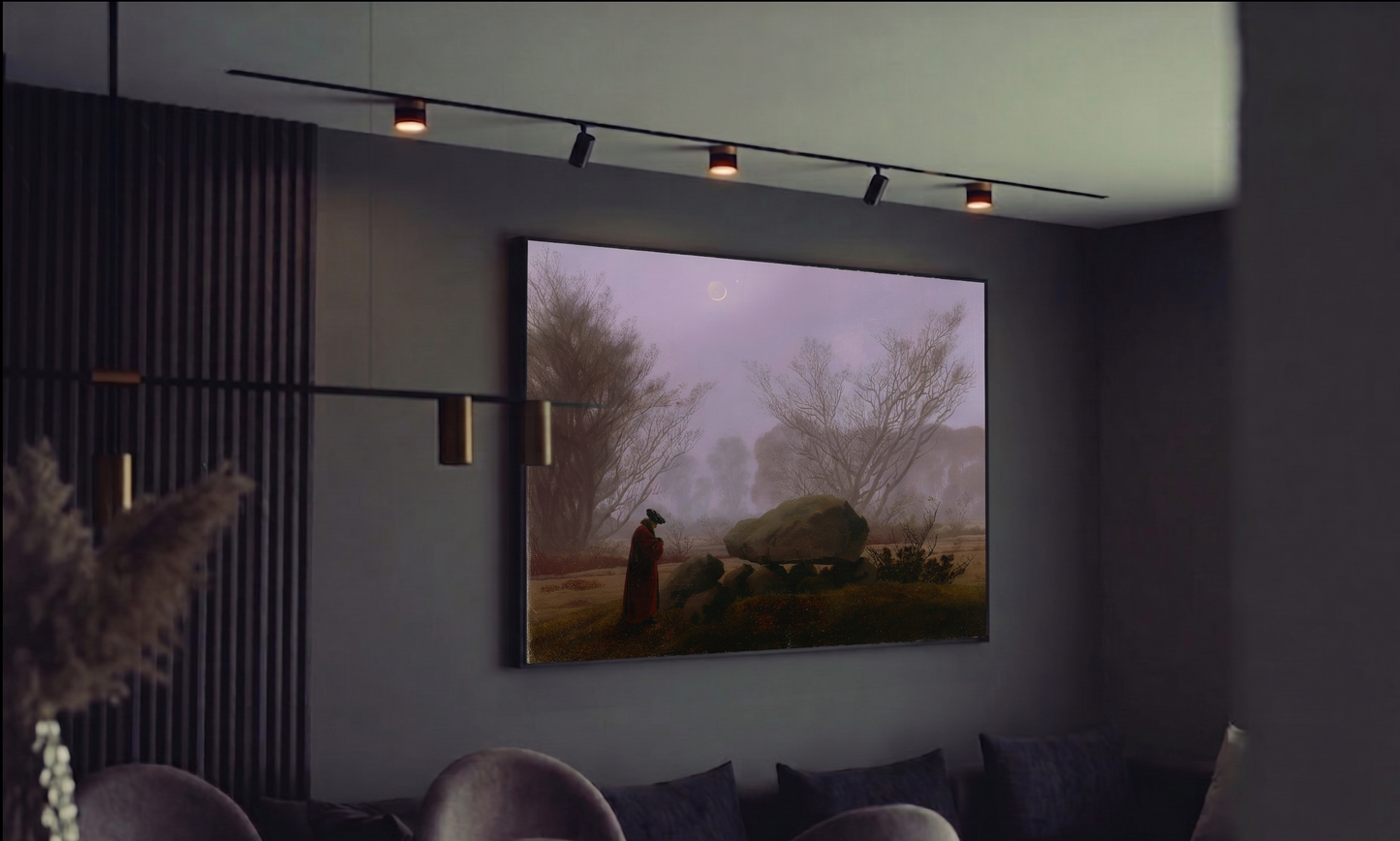 Reproduction du tableau "Promenade au Crépuscule" de Caspar David Friedrich — impression d'art Melanchromia