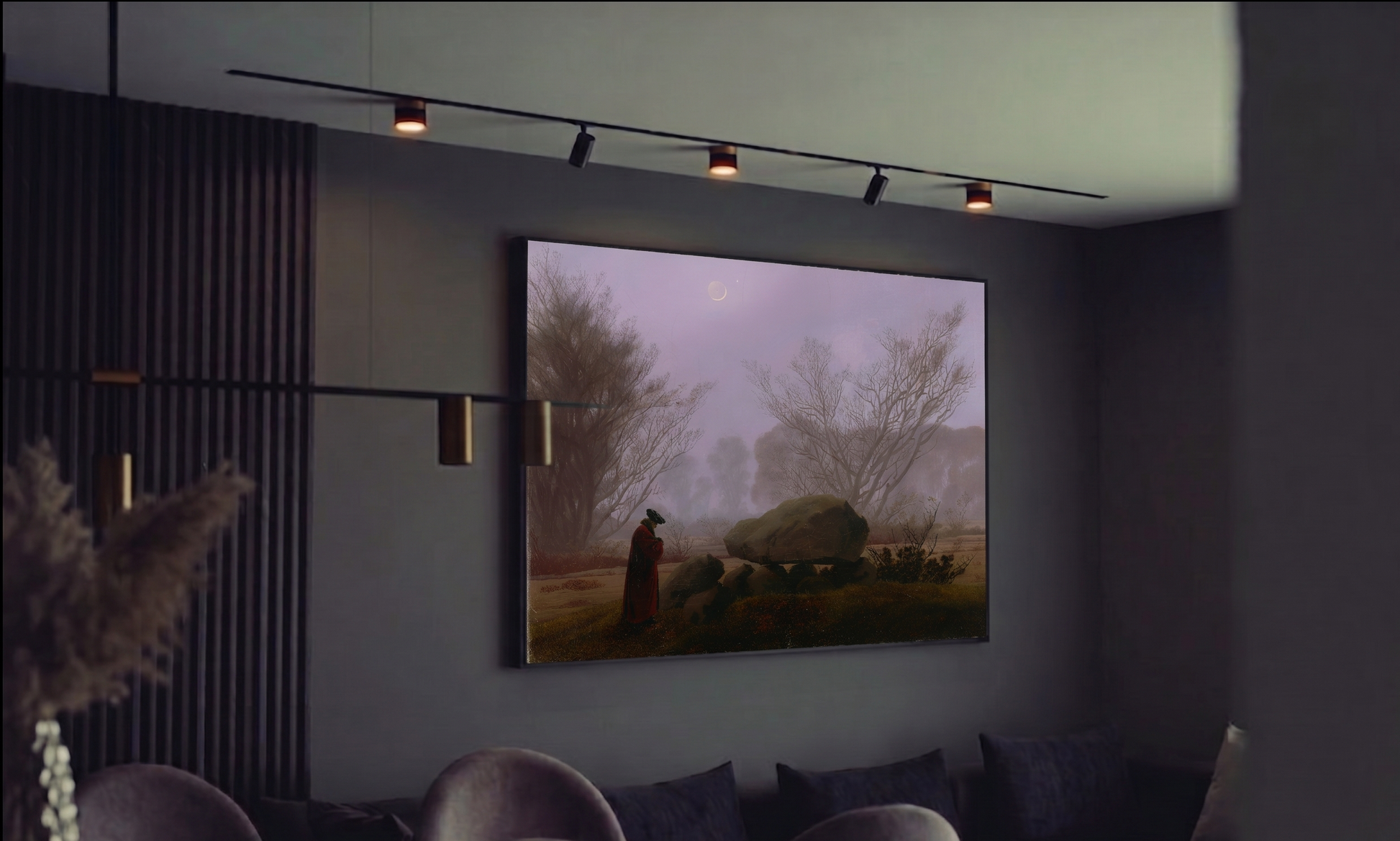 Reproduction du tableau "Promenade au Crépuscule" de Caspar David Friedrich — impression d'art Melanchromia