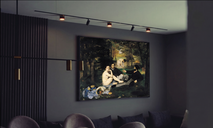 Reproduction du tableau "Le Déjeuner sur l'herbe (titre original : Le Bain)" de Édouard Manet — impression d'art Melanchromia