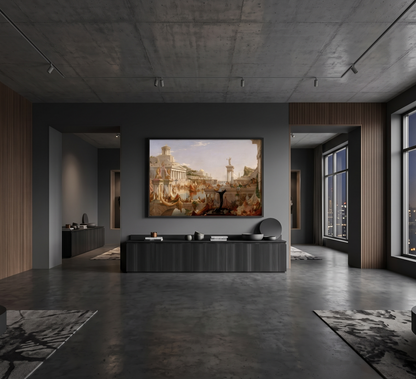 Reproduction du tableau "Le Cours de l'Empire : L'Apogée" de Thomas Cole — impression d'art Melanchromia