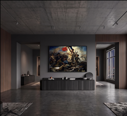 Reproduction du tableau "La Liberté guidant le peuple" de Eugène Delacroix — impression d'art Melanchromia