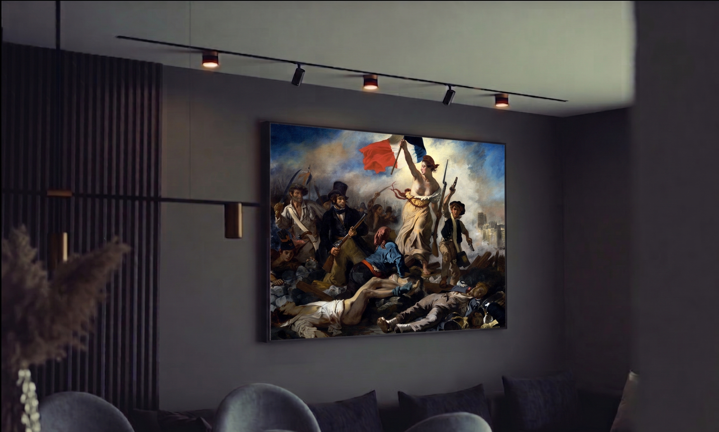 Reproduction du tableau "La Liberté guidant le peuple" de Eugène Delacroix — impression d'art Melanchromia