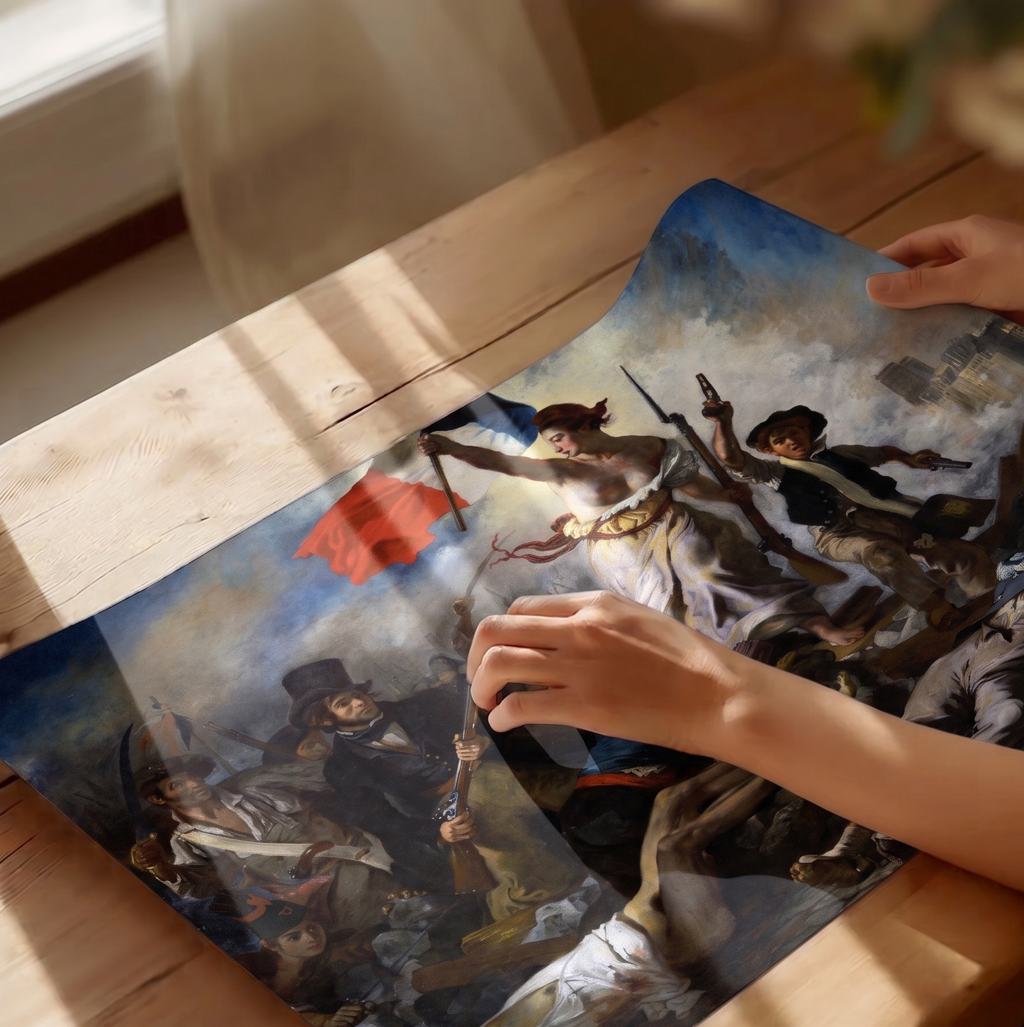 Reproduction du tableau "La Liberté guidant le peuple" de Eugène Delacroix — impression d'art Melanchromia