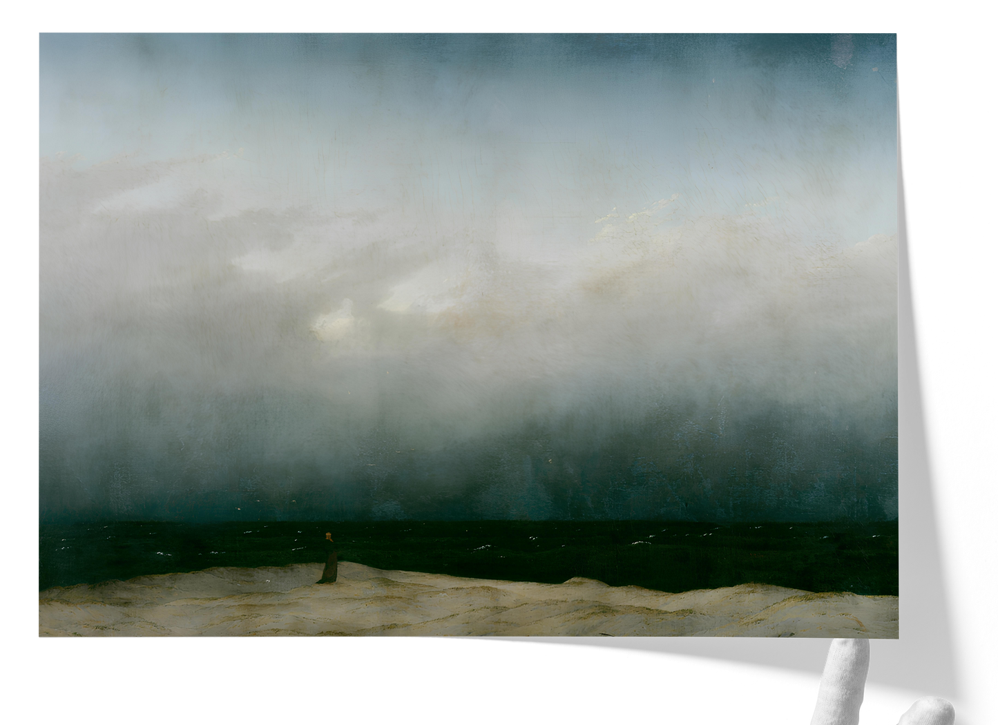 Reproduction du tableau "Le Moine au bord de la mer" de Caspar David Friedrich — impression d'art Melanchromia