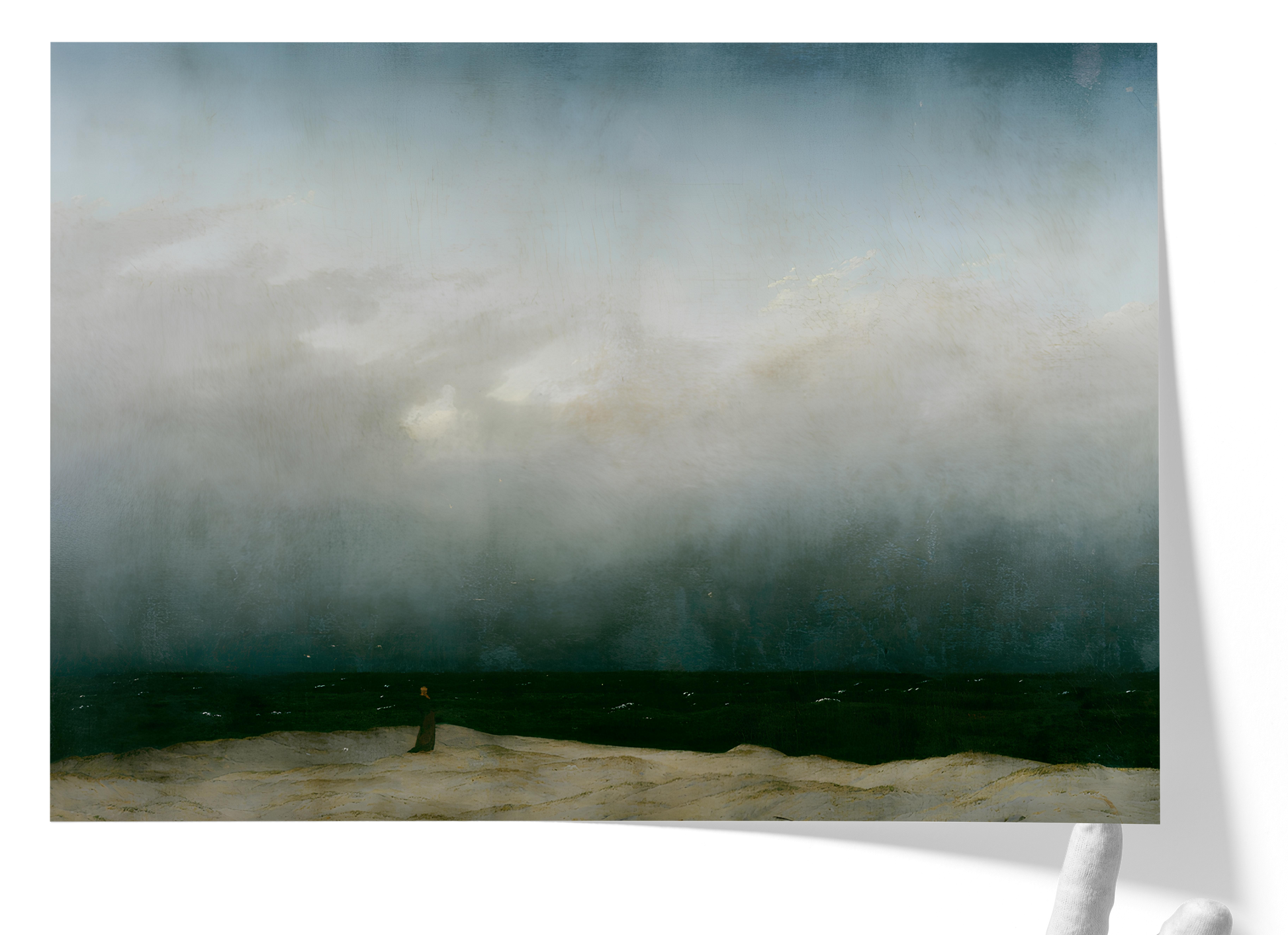 Reproduction du tableau "Le Moine au bord de la mer" de Caspar David Friedrich — impression d'art Melanchromia
