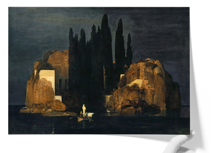 Reproduction du tableau "L'Île des morts (3e version)" de Arnold Böcklin — impression d'art Melanchromia