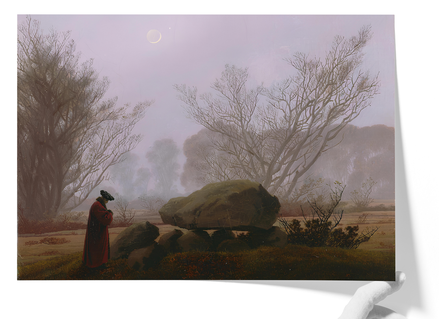 Reproduction du tableau "Promenade au Crépuscule" de Caspar David Friedrich — impression d'art Melanchromia