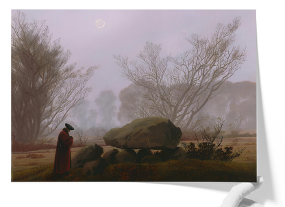 Reproduction du tableau "Promenade au Crépuscule" de Caspar David Friedrich — impression d'art Melanchromia