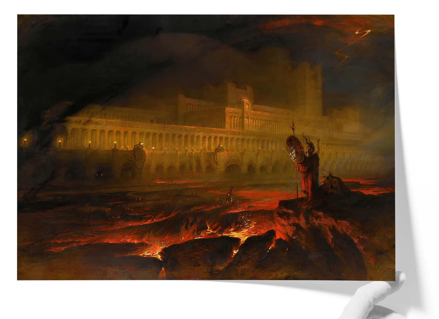 Reproduction du tableau "Le Pandemonium" de John Martin — impression d'art Melanchromia