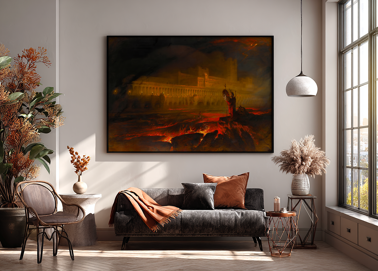 Reproduction du tableau "Le Pandemonium" de John Martin — impression d'art Melanchromia