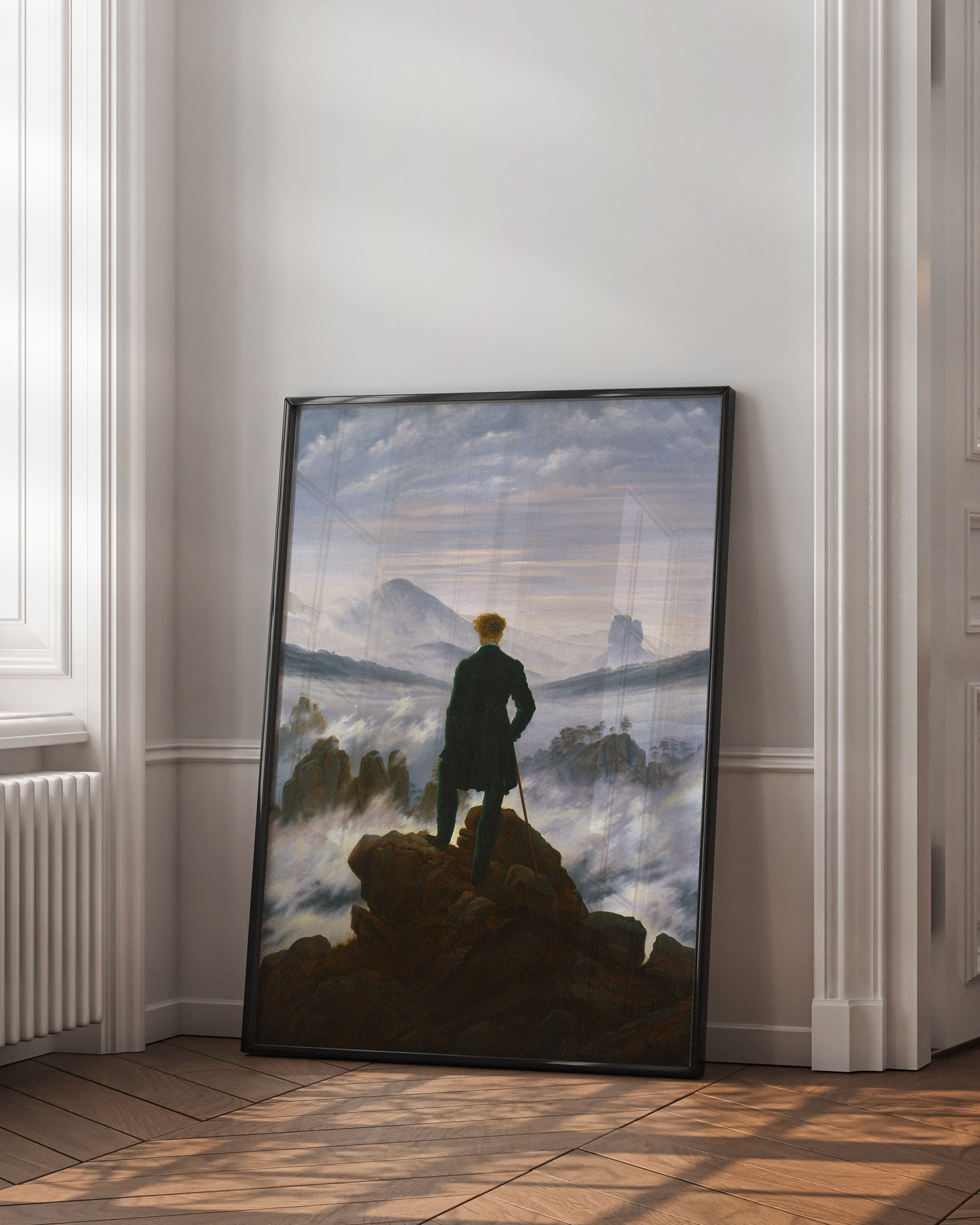 Reproduction du tableau "Le Voyageur contemplant une mer de nuages" de Caspar David Friedrich — impression d'art Melanchromia
