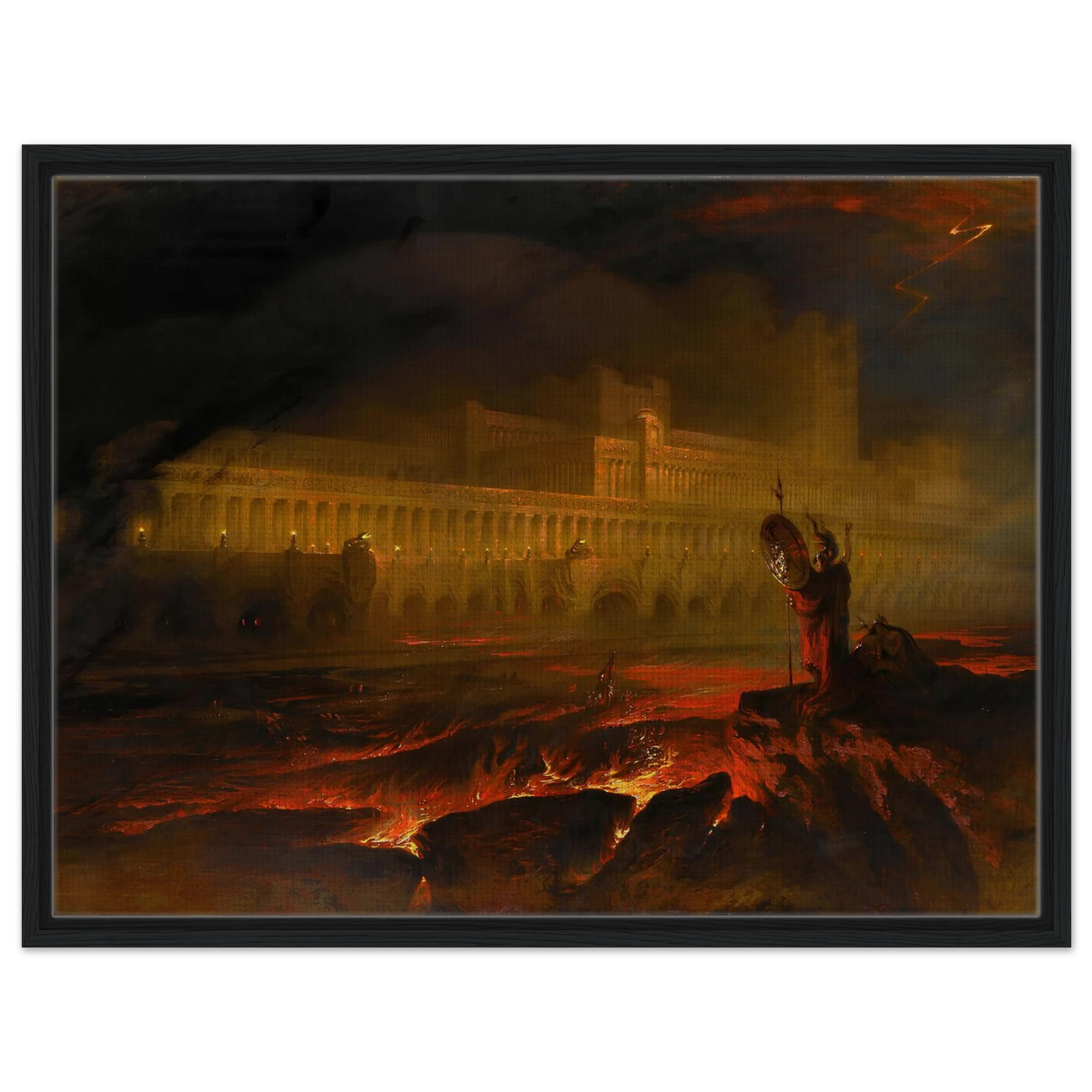 Reproduction du tableau "Le Pandemonium" de John Martin — impression d'art Melanchromia