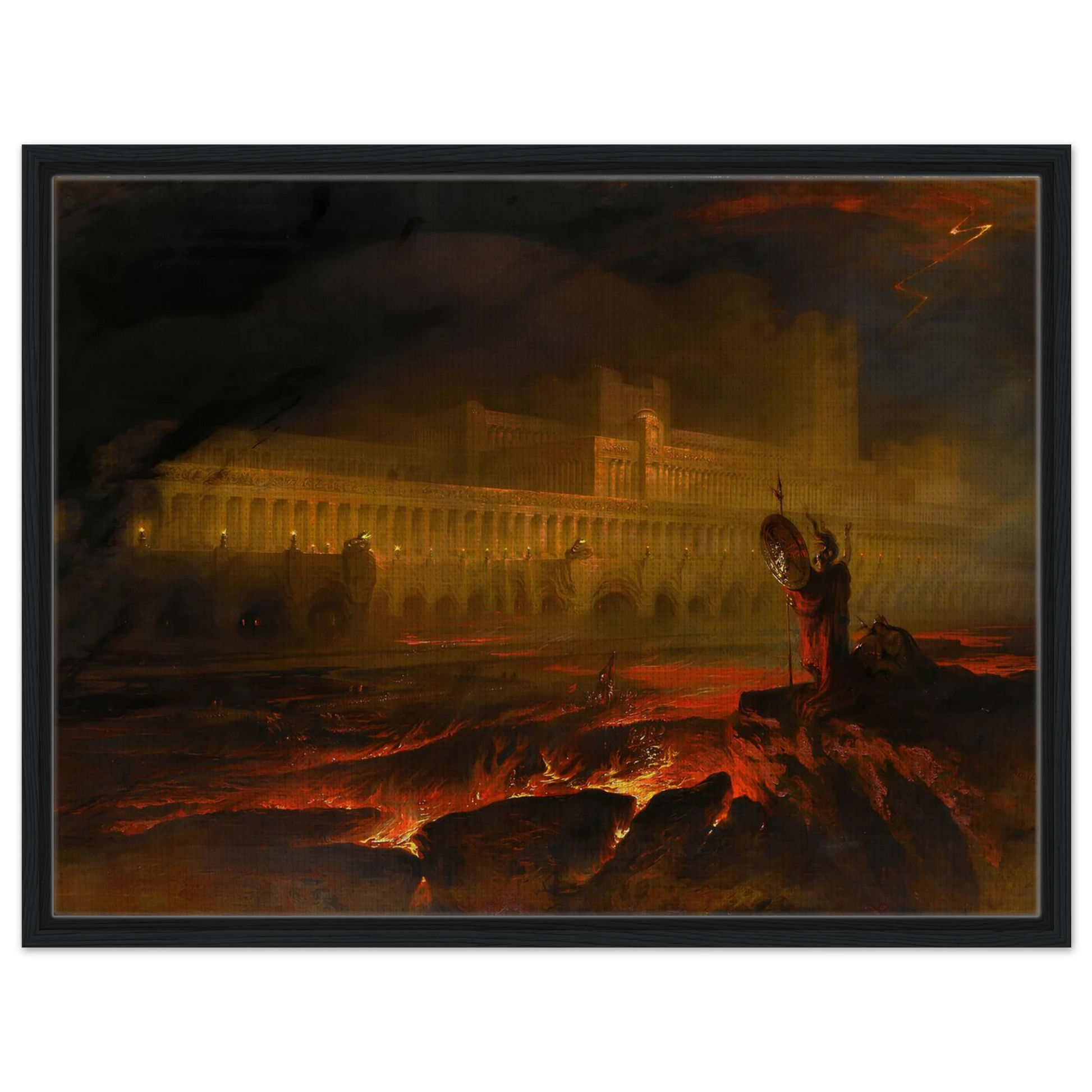 Reproduction du tableau "Le Pandemonium" de John Martin — impression d'art Melanchromia