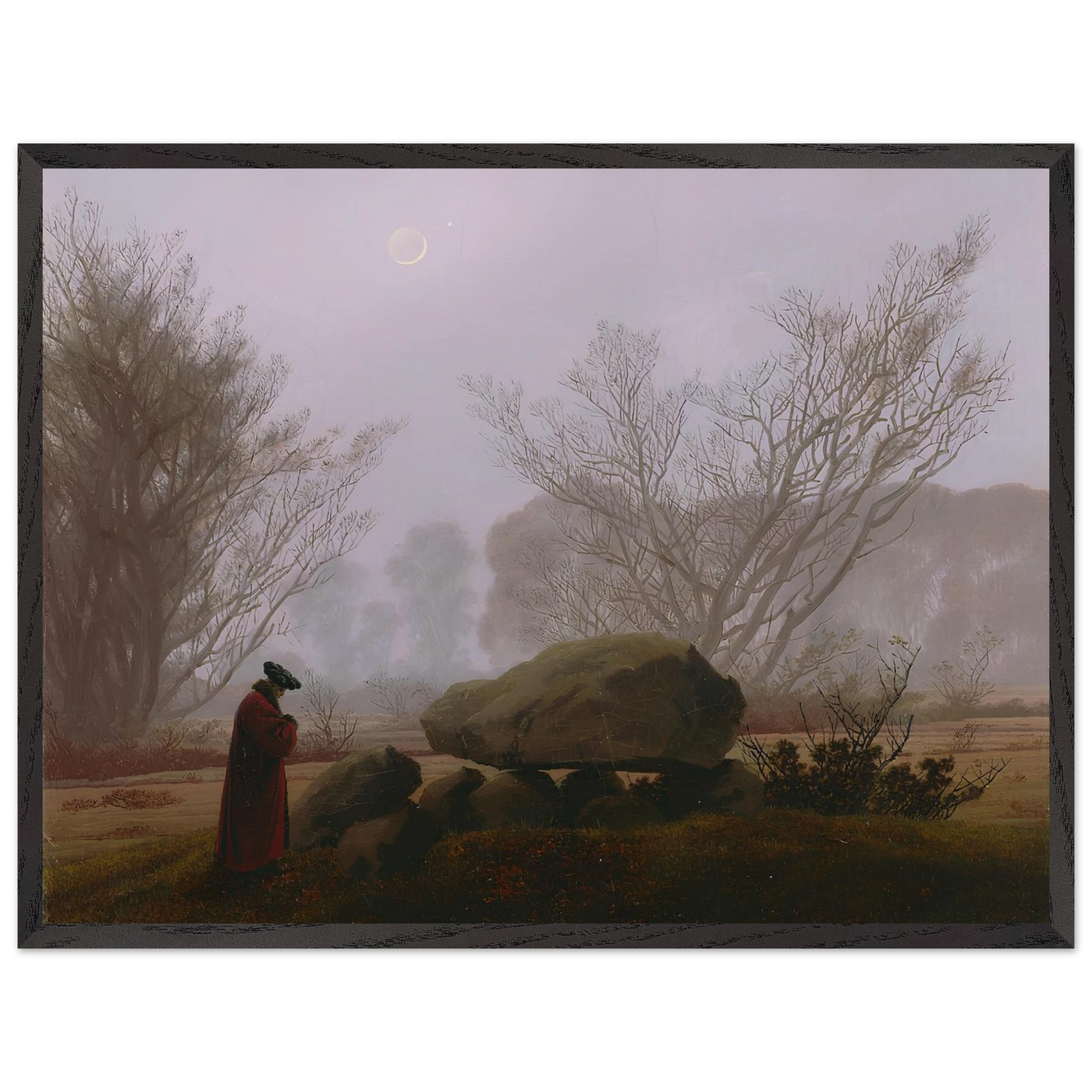 Reproduction du tableau "Promenade au Crépuscule" de Caspar David Friedrich — impression d'art Melanchromia