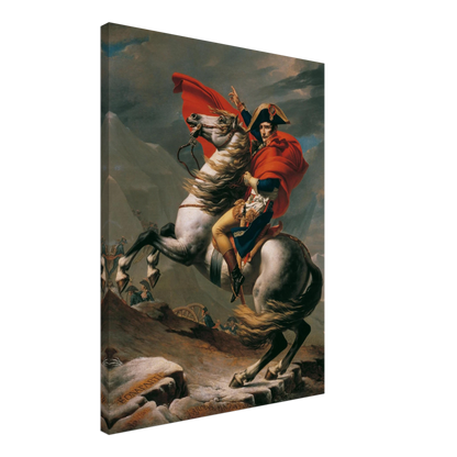 Reproduction du tableau "Bonaparte franchissant le Grand-Saint-Bernard" de Jacques-Louis David — impression d'art Melanchromia