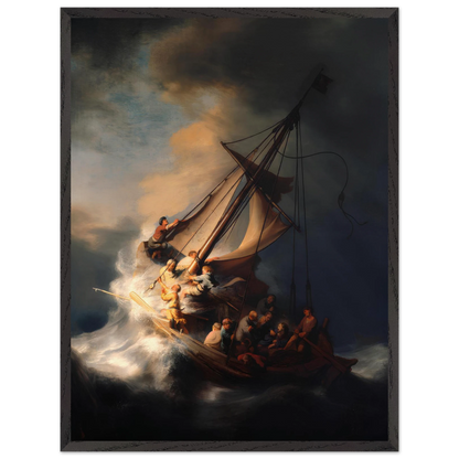 Le Christ dans la tempête sur la mer de Galilée — Rembrandt — Reproduction art classique — Melanchromia