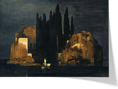 Reproduction du tableau "L'Île des morts (3e version)" de Arnold Böcklin — impression d'art Melanchromia