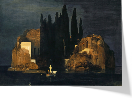 Reproduction du tableau "L'Île des morts (3e version)" de Arnold Böcklin — impression d'art Melanchromia