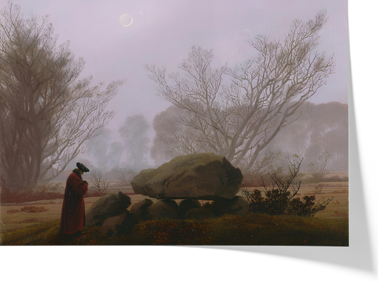 Reproduction du tableau "Promenade au Crépuscule" de Caspar David Friedrich — impression d'art Melanchromia
