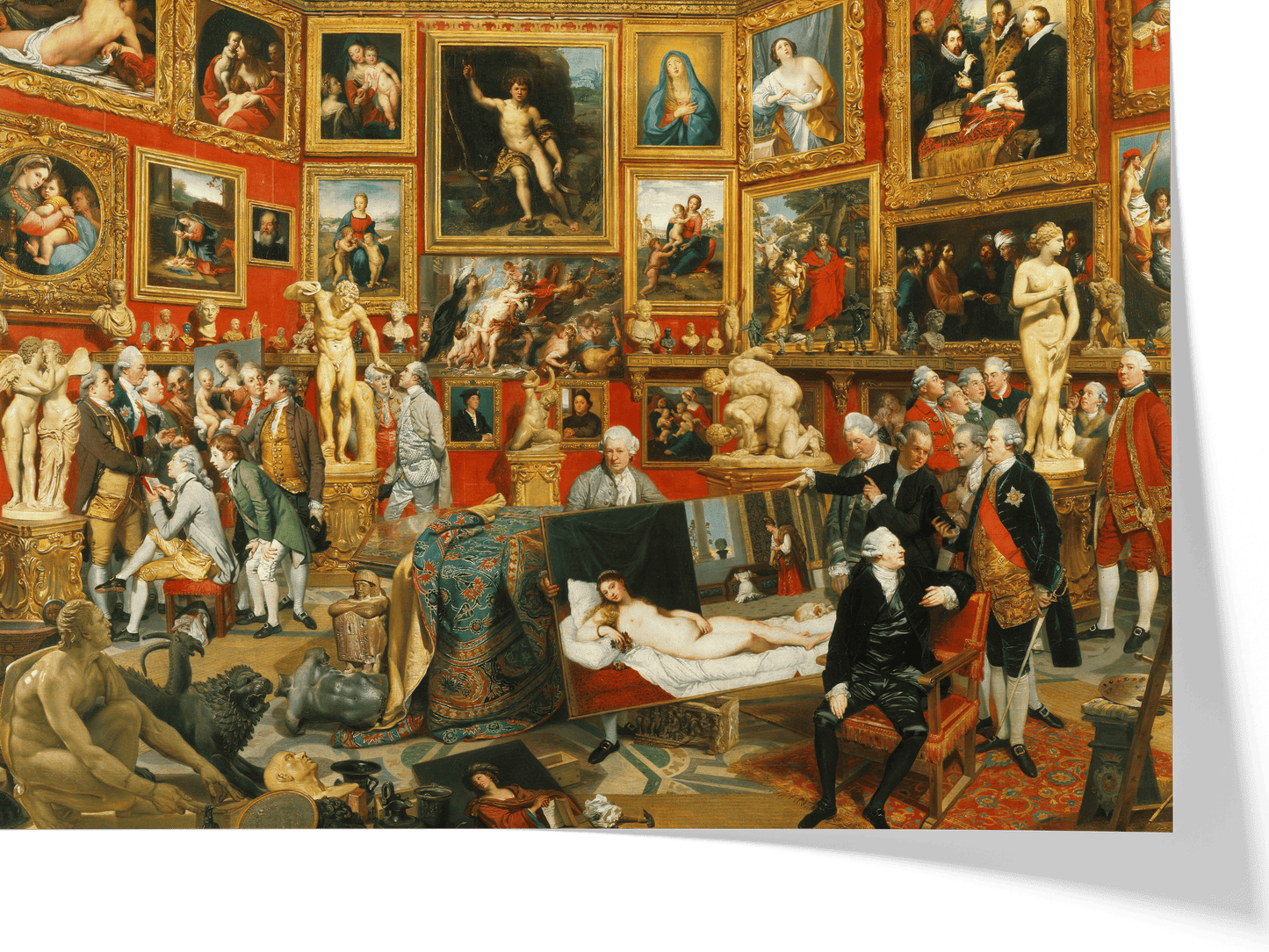Reproduction du tableau "La Tribune des Offices" de Johann Zoffany — impression d'art Melanchromia