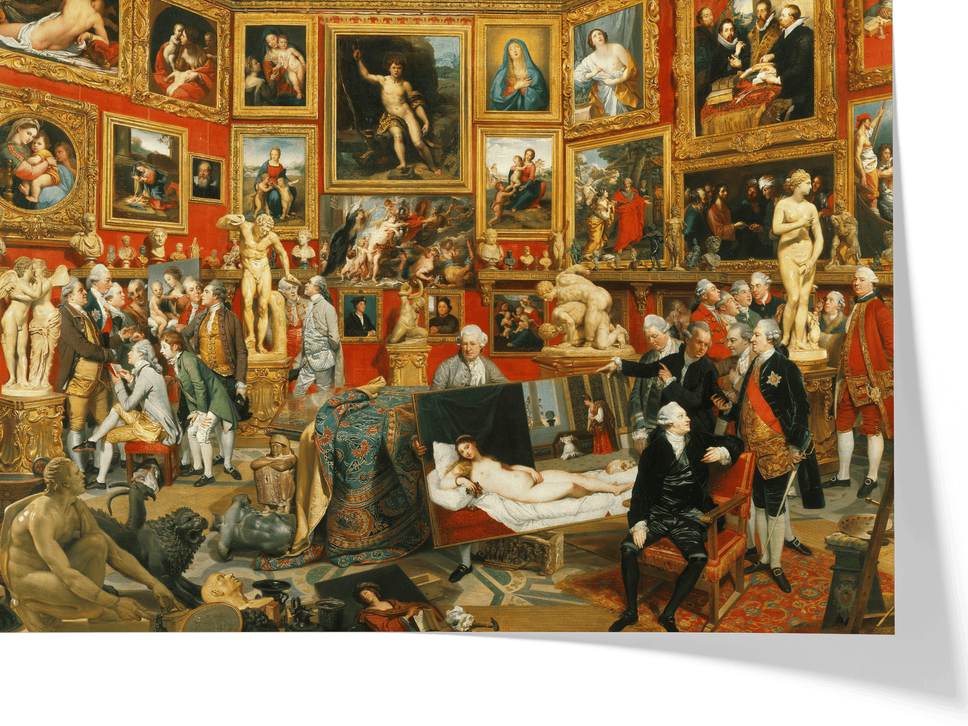 Reproduction du tableau "La Tribune des Offices" de Johann Zoffany — impression d'art Melanchromia