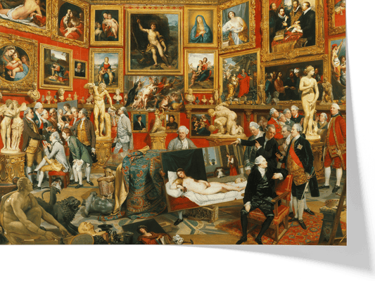 Reproduction du tableau "La Tribune des Offices" de Johann Zoffany — impression d'art Melanchromia