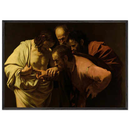Reproduction du tableau "L'Incrédulité de saint Thomas" de Caravage — impression d'art Melanchromia