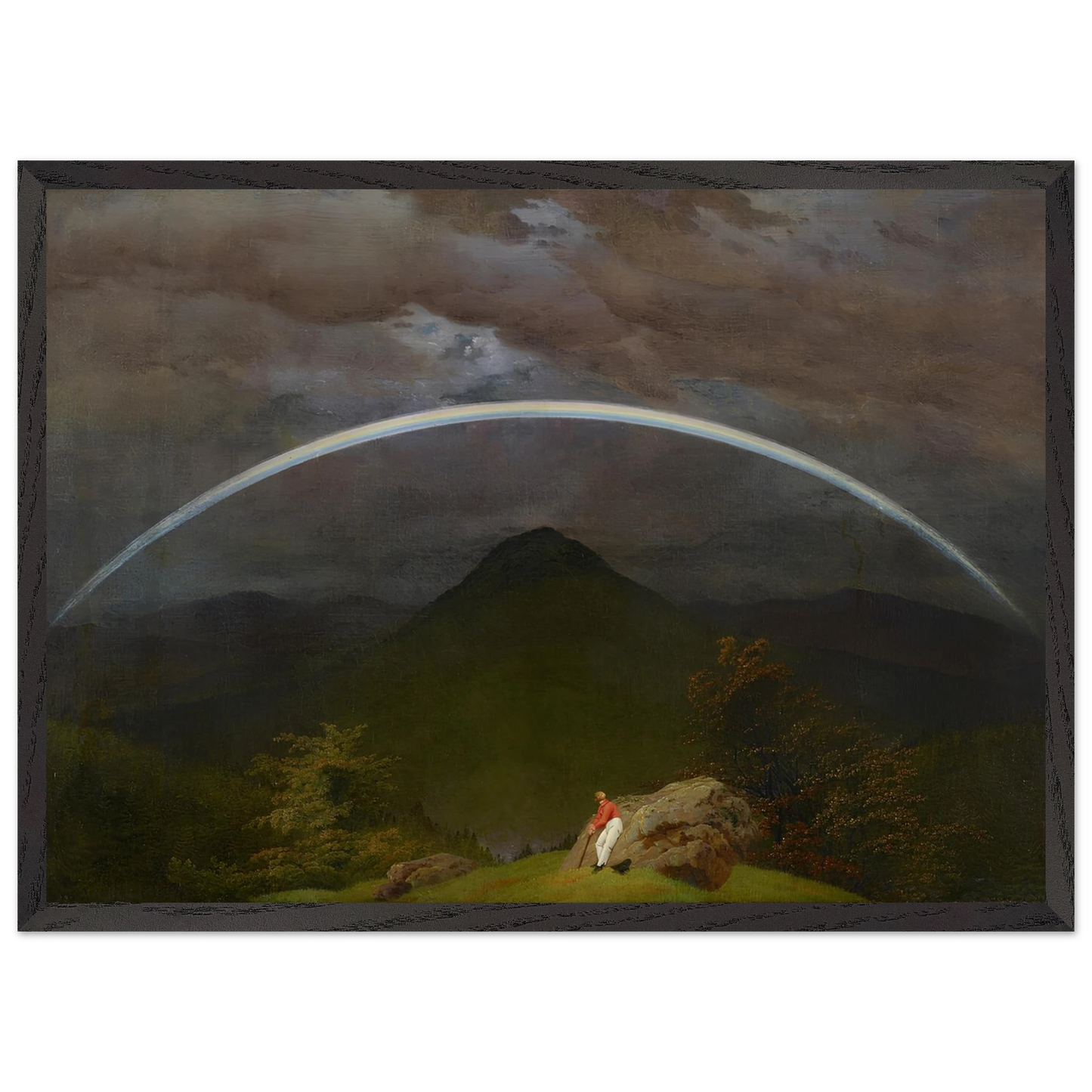 Reproduction du tableau "Paysage de montagne avec arc-en-ciel" de Caspar David Friedrich — impression d'art Melanchromia