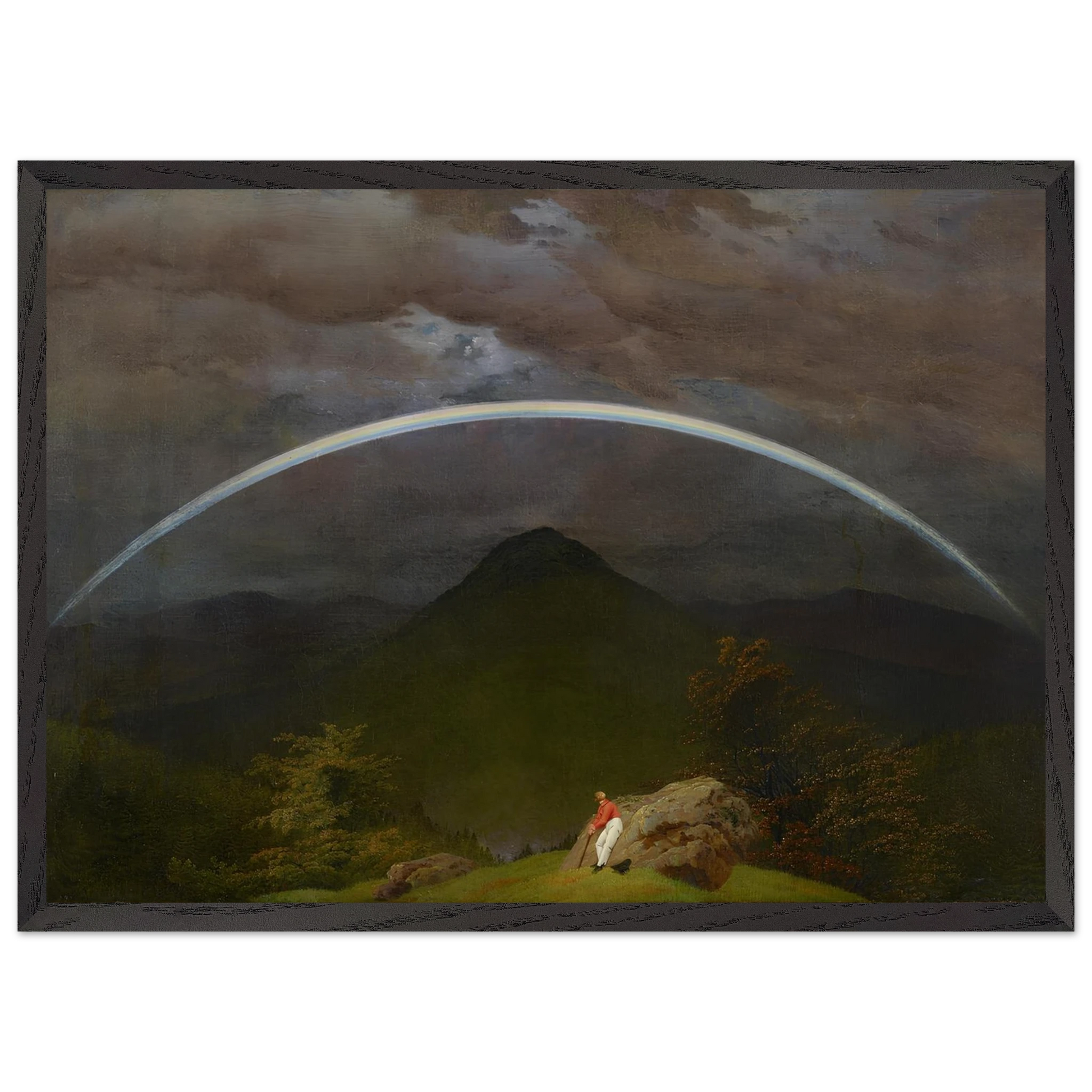 Reproduction du tableau "Paysage de montagne avec arc-en-ciel" de Caspar David Friedrich — impression d'art Melanchromia