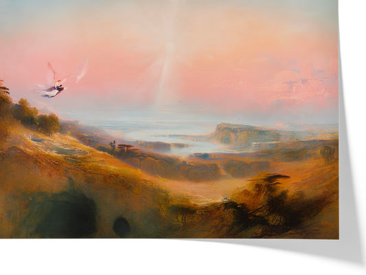 La Cité Céleste et la Rivière de la Félicité — John Martin — Reproduction art classique — Melanchromia