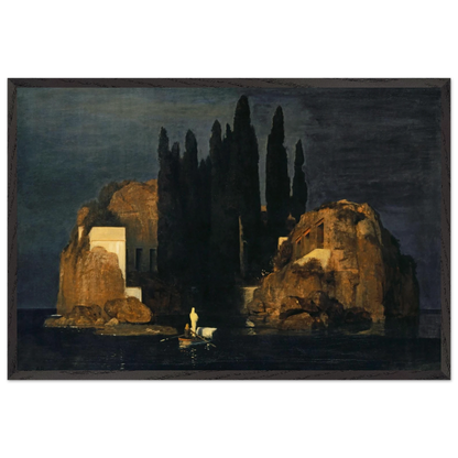 Reproduction du tableau "L'Île des morts (3e version)" de Arnold Böcklin — impression d'art Melanchromia