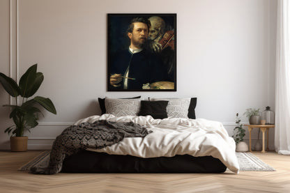 Autoportrait avec la Mort jouant du violon