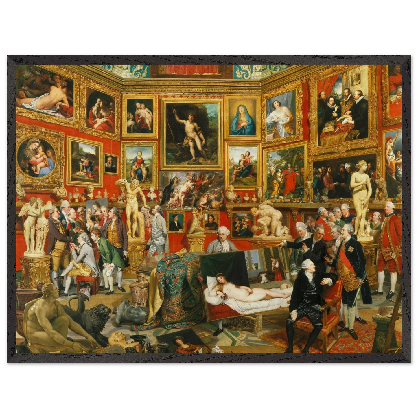 Reproduction du tableau "La Tribune des Offices" de Johann Zoffany — impression d'art Melanchromia