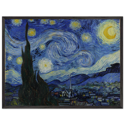 Reproduction du tableau "La Nuit étoilée" de Vincent van Gogh — impression d'art Melanchromia