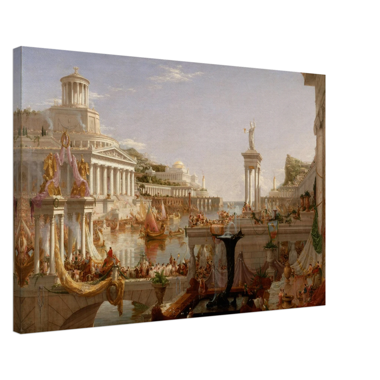 Reproduction du tableau "Le Cours de l'Empire : L'Apogée" de Thomas Cole — impression d'art Melanchromia