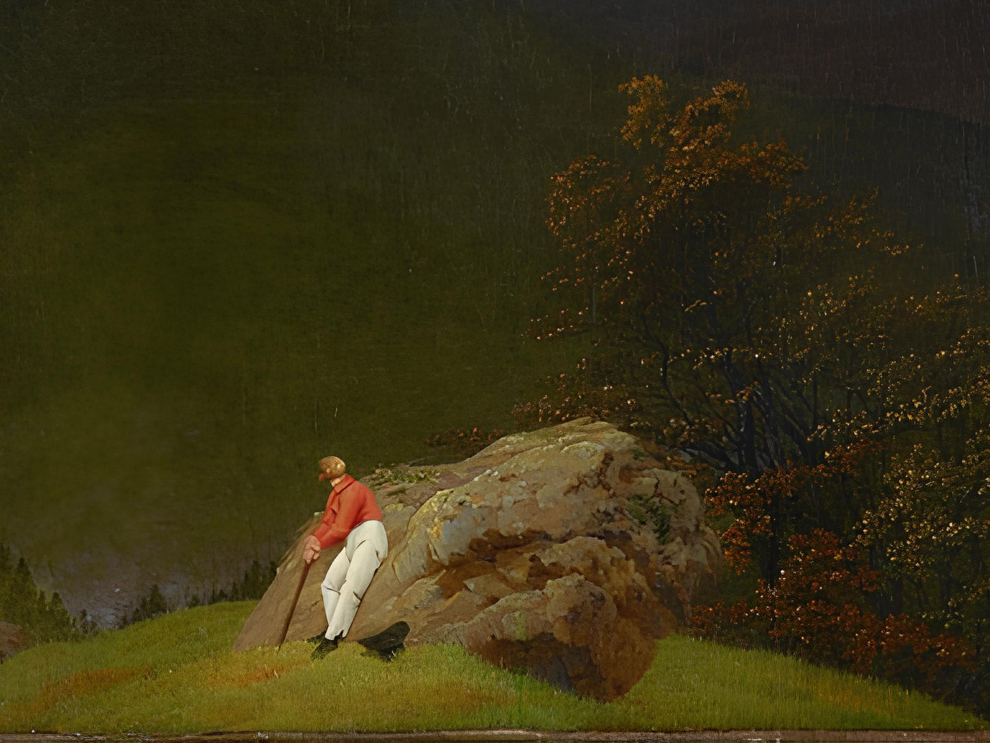 Reproduction du tableau "Paysage de montagne avec arc-en-ciel" de Caspar David Friedrich — impression d'art Melanchromia