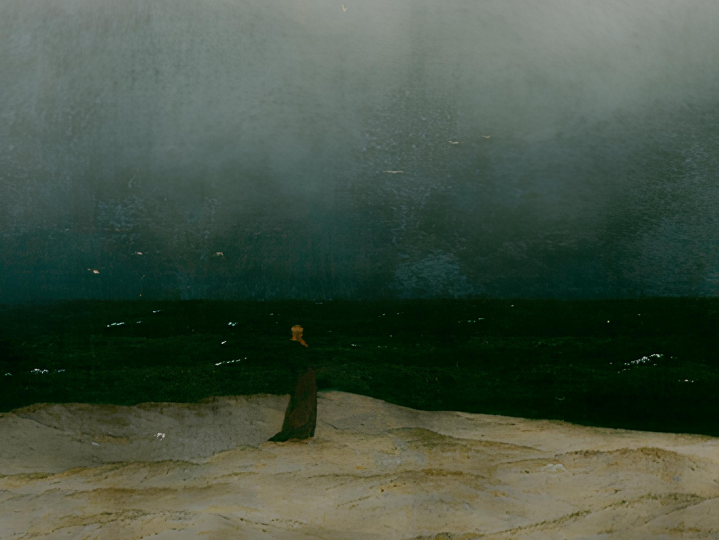 Reproduction du tableau "Le Moine au bord de la mer" de Caspar David Friedrich — impression d'art Melanchromia
