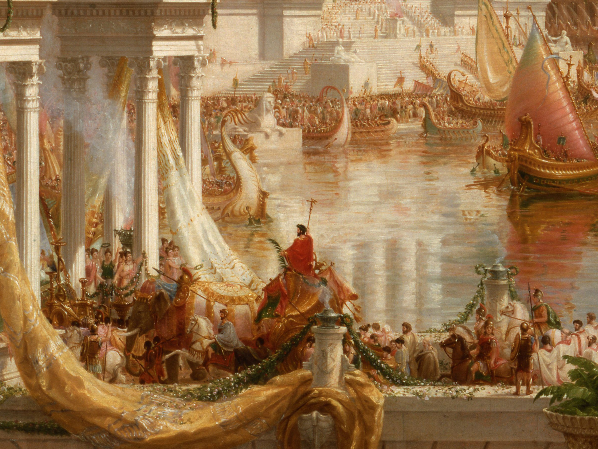 Reproduction du tableau "Le Cours de l'Empire : L'Apogée" de Thomas Cole — impression d'art Melanchromia