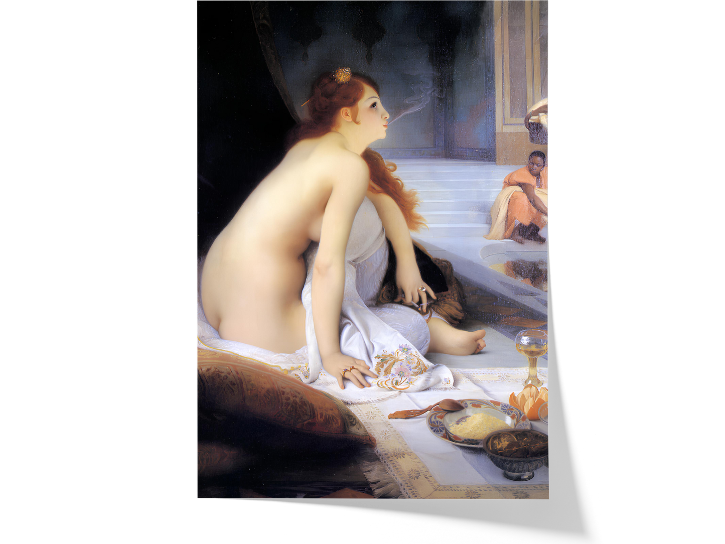 Reproduction du tableau "L'Esclave blanche" de Jean-Jules-Antoine Lecomte du Nouÿ — impression d'art Melanchromia