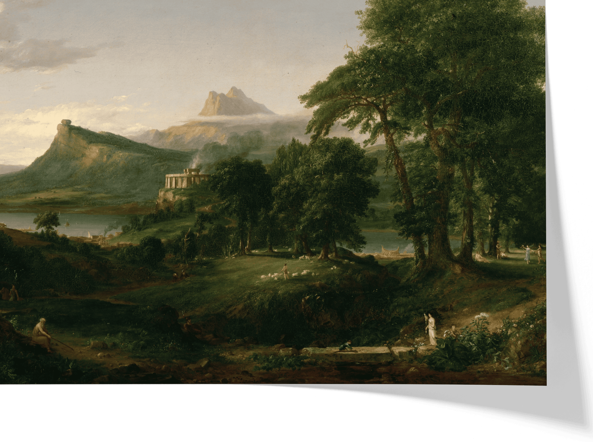L'État Arcadien — Thomas Cole — Reproduction art classique — Melanchromia