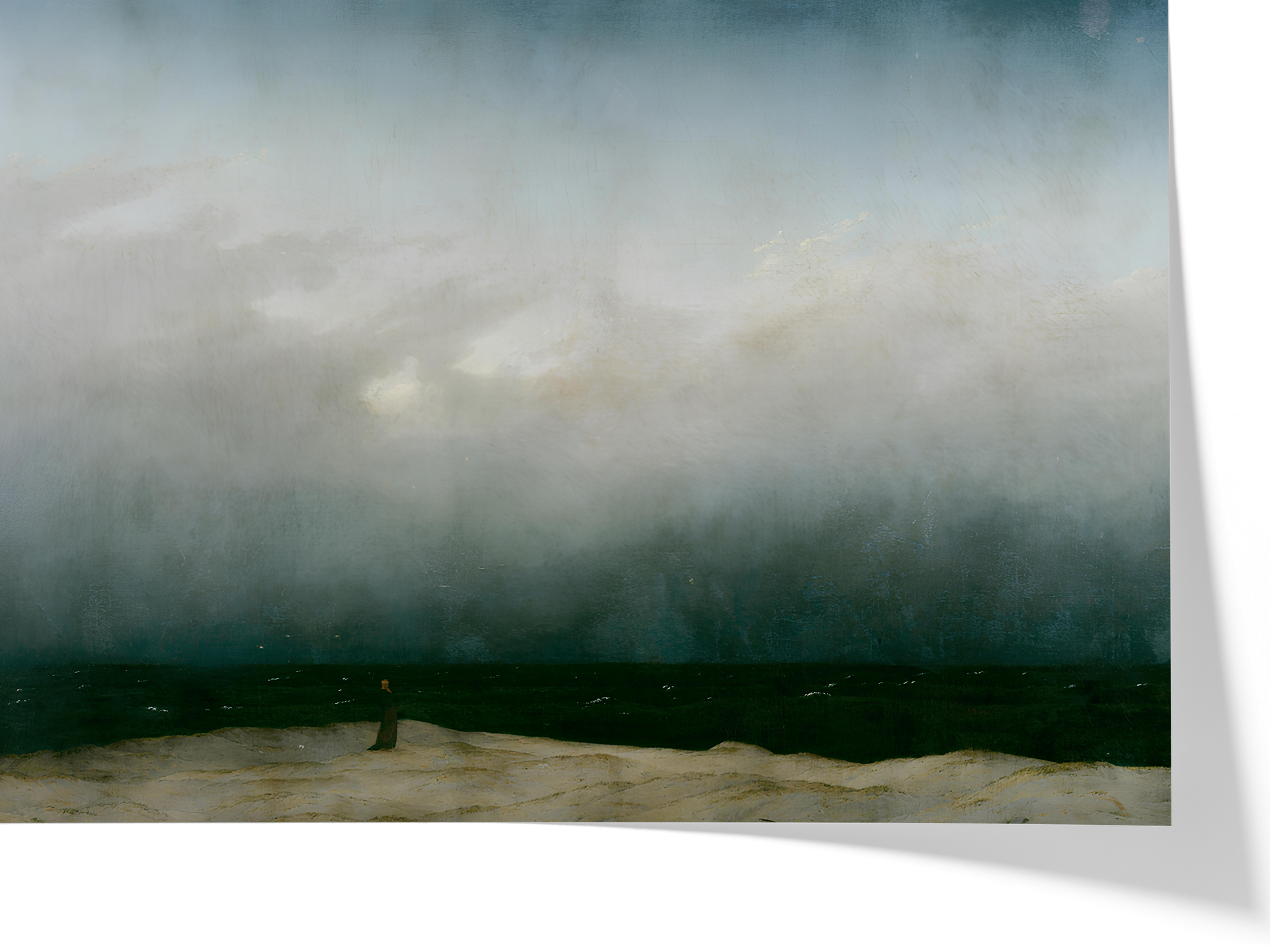 Le Moine au bord de la mer — Caspar David Friedrich — Reproduction art classique — Melanchromia